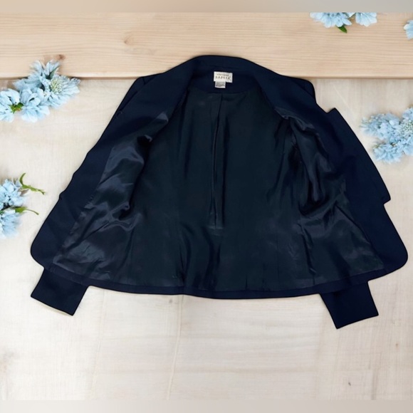 Vintage Adrianna Papell Navy Blazer & Skirt - Picture 4 of 14